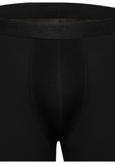 Weweus Siyah 3'lü Micro Modal Premium Erkek Uzun Boxer 14193 Siyah