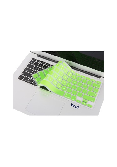 Macbook Klavye Air Pro Koruyucu Us-abd İngilizce Eski Usb'li Model 2008/2017 İle Uyumlu Yeşil