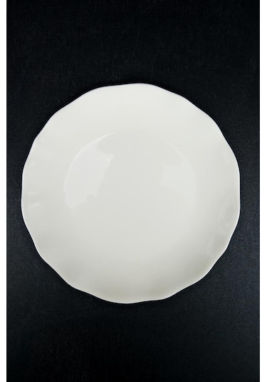 Digithome Kütahya Porselen Bergama 6 Lı Pasta Ve Sunum Tabağı Seti 19 Cm Krem - Ber19td142694 C320.105