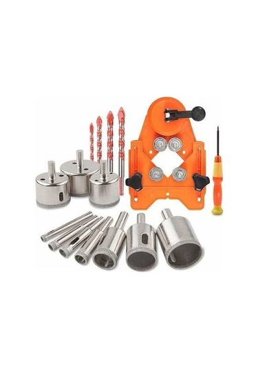 Novahub Elmas Matkap Ucu Seti - 16 Parça Seramik, Cam, Mermer Delme Takımı İle Hassas Delik Açma 10 Boyut