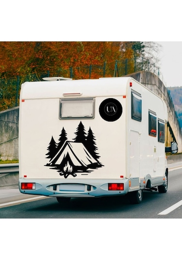 Karavan Sticker Kamp Çadır Sticker Oto Stickerrr 50x50