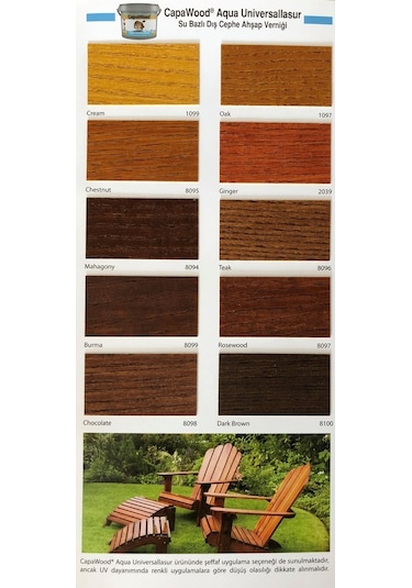 Filli Boya Aqua Su Bazlı Dış Cephe Ahşap Verniği 15 L