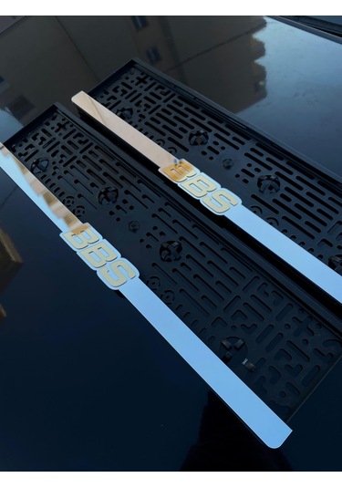 Bbs Silver Plakalık 2'li Oto Araba Aksesuar 2 Adet Plakalık Universal