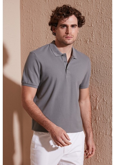 Buratti Pamuklu Regular Fit Düğmeli Erkek Polo Yaka T Shirt 5902127 Açık Haki