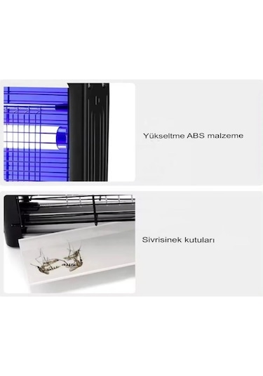 Elektrikli Uv Sivrisinek Öldürücü Zincirli Askılı 4+4 W