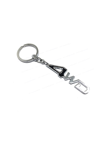 4wd Metal Oto Anahtarlık Siyah Krom