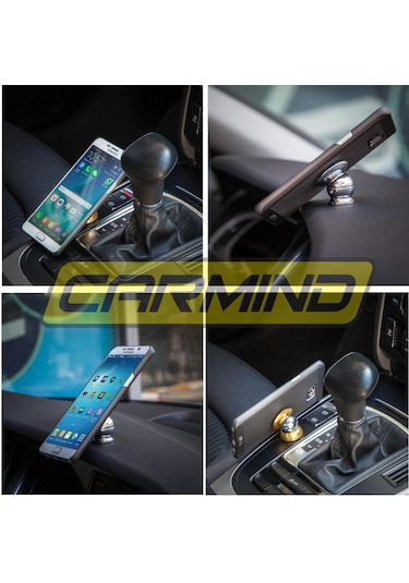 Siyah Mıknatıslı Metal Telefon Tutucu 001