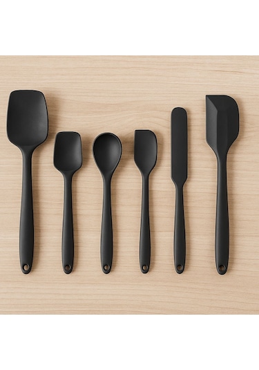 6'lı Isıya Dayanıklı Silikon Spatula Seti