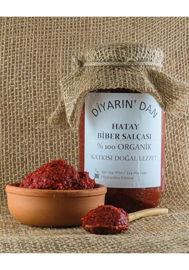 Diyarın'dan Organik Hatay Biber Salçası 1 KG