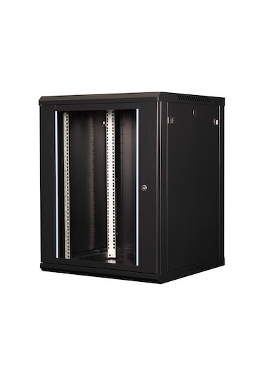 - 15u 19\" Duvar Tipi Rack Kabinet Genişlik: 600 Mm Derinlik: 600 Mm Siyah