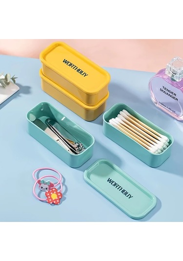 Honeybeeshop Pembe Taşınabilir Saklama Kutusu Kablo Kulaklık Kutusu Seyahat Organizörü Pembe