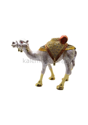 Swarovski Taşlı Yetişkin Deve - Gizli Hazneli Masaüstü Hediyelik