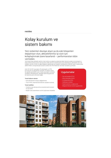 Resideo Mslf-b030-151 M6410c2031 3yollu Vana Motoru - 24v - Yeni Model