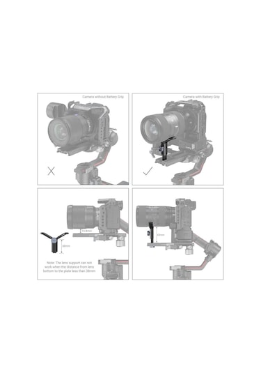 Smallrig 2850 Djı Rs 2 İçin Genişletilmiş Lens Desteği