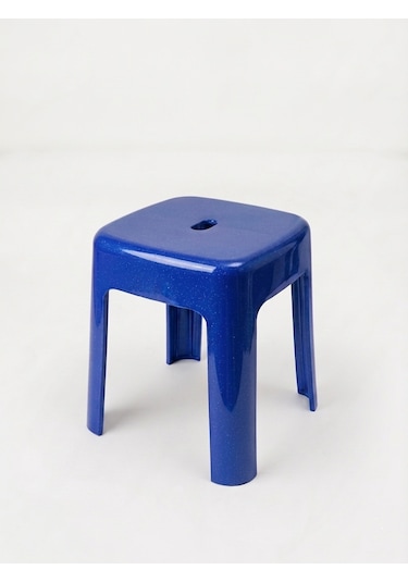 Mavi, Plastik Alaska Model Sağlam Tabure 36x36x46cm