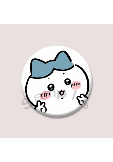 Sevimli Chiikawa Rozeti Karikatür Animasyon Periferik Yaka Iğneler Teneke Yuvarlak 50mm Style 25 50mm Çok Renkli