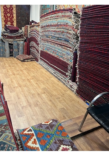 El Dokuma Afghan Halısı Mor