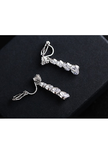 Geeksen Şık S925 Gümüş Kalp Küpe - İnci Ve Zirkon Detaylı Günlük Kullanım Gold