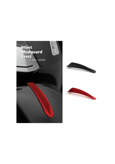 Nayomiglow Motosiklet Ön Çamurluk Döşeme Dekoratif Çamurluk Arması Kapağı Vespa Gts300 Gts300 Gts 300 Super 2023 2024 Siyah Siyah