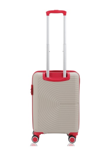 Mçs Polipropilen Valiz V374 55 Cm S21yy100000655 00422 Kemik/kırmızı