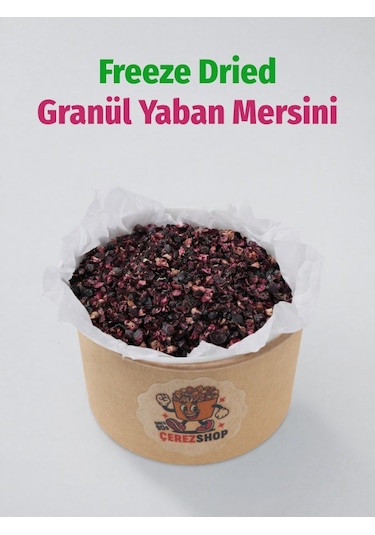 Freeze Dried Yaban Mersini Dondurularak Kurutululmuş Granül 85 Gr 80 G