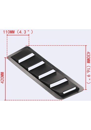 Suntek Araba Kaputu Havalandırma Hava Akışı Emme Panjuru Siyah