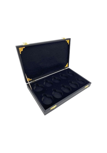 Cep Saati Koleksiyon Kutusu 10 Lu Deri Siyah