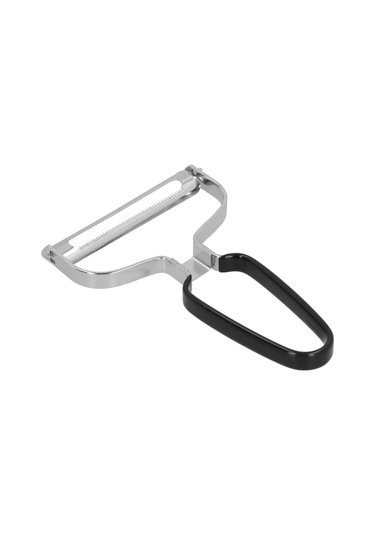 Fosenze Paslanmaz Çelik Meyve Sebze Soyucu, Kabuk Kırpan Aleti, Plastik Kaplı Saplı, Havuç Patates Salatalık İçin Dayanıklı Tasarım Siyah