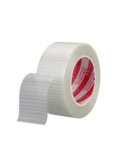 Reedark Dayanıklı Cam Elyaf Bant - Güçlü Paketleme Bandı 50mmx50m Isıya, Yırtılmaya Dayanıklı