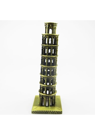 Homyl Vintage Metal Modeli İtalya Pisa Kulesi Bronz Heykeli Ev Tarif Edildiği Gibi