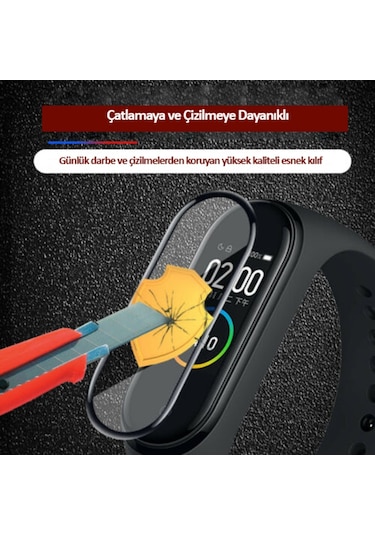 Xiaomi Mi Band 4 5D Tam Kaplayan Kırılmaz Nano Ekran Koruyucu