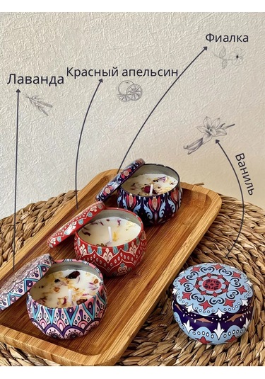 Corner Aromatik Mumlar Hediye Seti 176563565 Mavi-mor