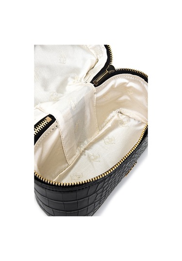 Tamer Tanca Kadın Suni Deri Siyah Kroko El Çantası 1178 4005 Bn Cnt Sk25-26 Sıyah Kroko Siyah