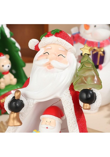 Suntek Işıklı Yılbaşı Süsü Masaüstü Heykeli Noel-baba