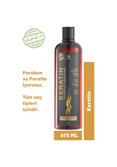 Hunca Care Keratin Şampuan 675 ML