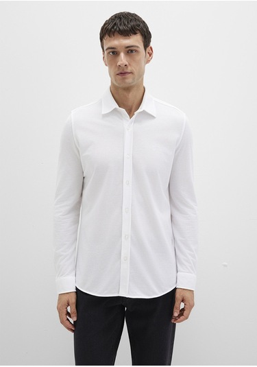 Mavi - Beyaz Gömlek 0210294-620 Beyaz