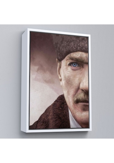 Çerçeveli Mustafa Kemal Atatürk Dekoratif Duvar Tablosu -6166