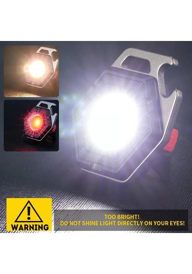 Küçük Mini Led Işık Yayan Küçük El Feneri Anahtarlık Işığı Güçlü Taşınabilir Işık El Feneri Ultra Hafif W5131+bracket Siyah