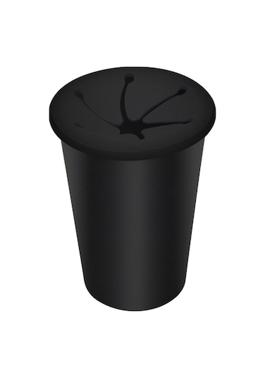 Pazly Araba Çöp Kovası Silikon Bardak Tutucu Araç Kapı Bardak Tutucu Koltuk Arkası Çöp Kutusu - Siyah