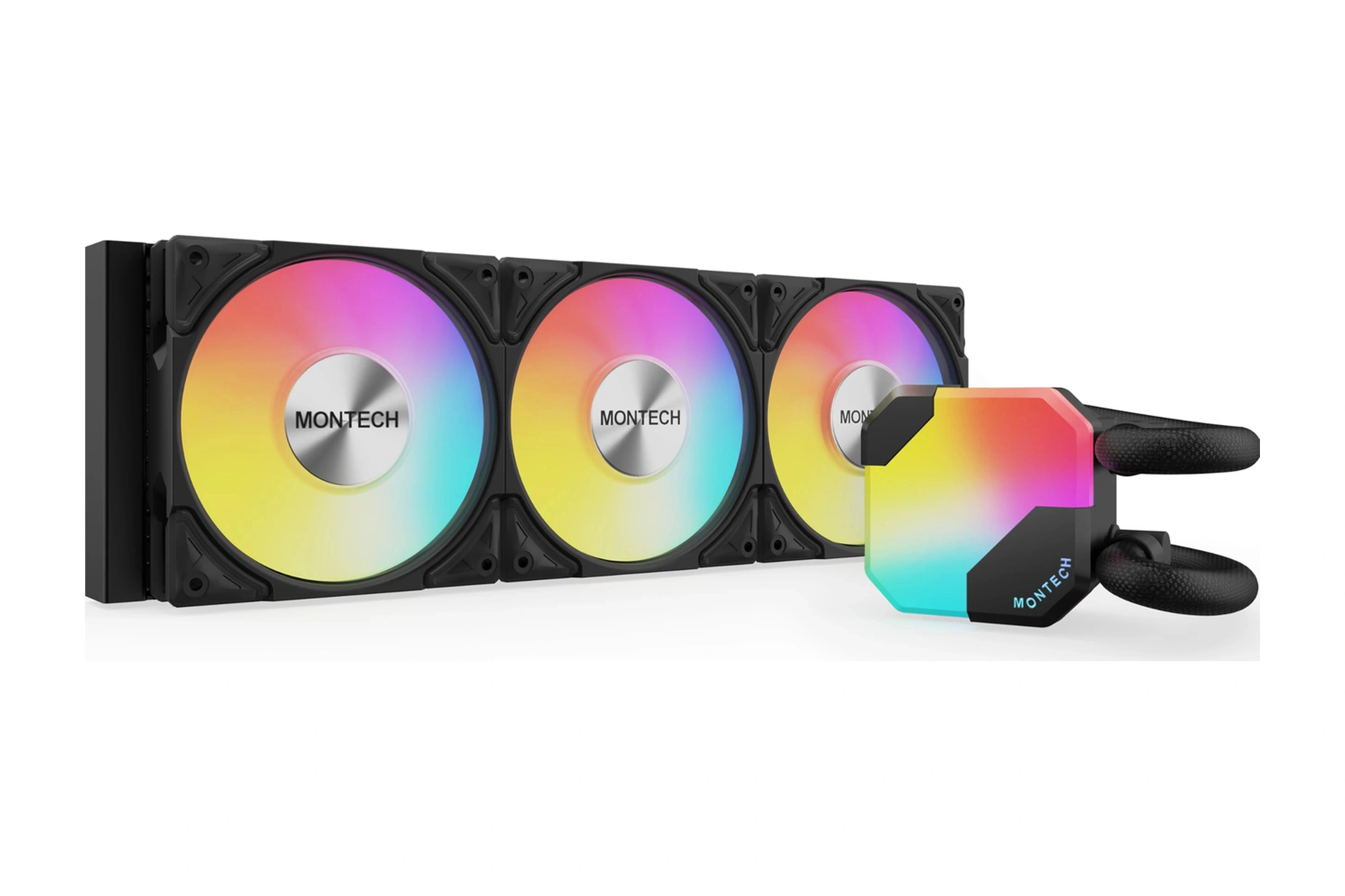 Montech Hyperflow Argb 360mm-aıo Cpu Sıvı Soğutucu-ıntel Lga 1700/1200/15x/2066, Amd Am3/am4/am5 Sok