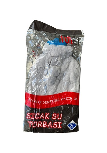 İma Peluş 2 Litre Sıcak Su Torbası - Gri - 1 Adet Çok renkli