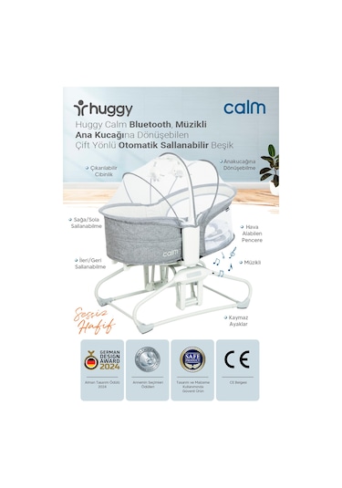 Huggy Calm All In One Sallanabilir Mini Beşik