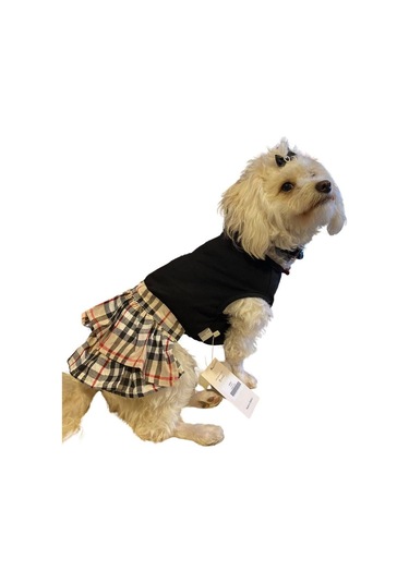 Gedyco Burberry Küçük Irk Köpek Elbisesi