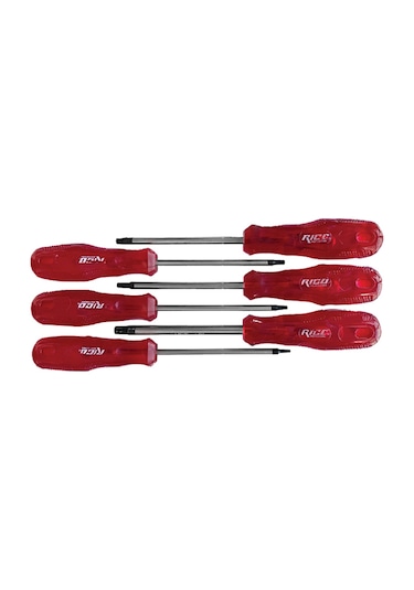Set Tornavida 6 Parça Torx Star Tornavida Rico