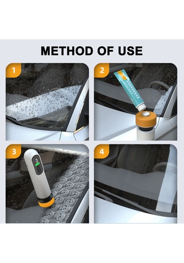 Shineyee Elektrikli Cam Yağ Tabakası Temizleme Makinesi - Hızlı Ve Etkili Temizlik İçin Pwm Hız Kontrollü, 2000mah Pil Dahil