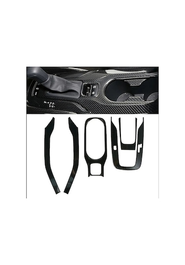 Toyota Corolla 2019 - 2025 E210 Kasa Vites Etrafı Kaplama Set Karbon Siyah