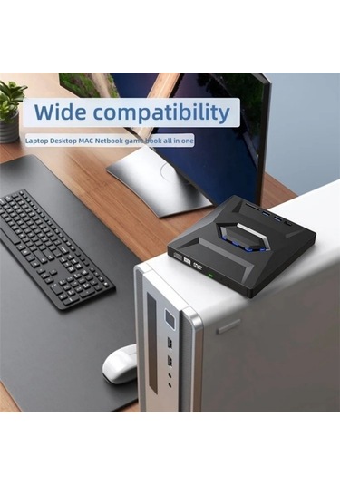 Sones B21-y 3.0 Usb Harici Mobil Çok İşlevli 5'i 1 Arada Dizüstü Bilgisayar Tipi C Dvd Kaydedici Optik Sürücü