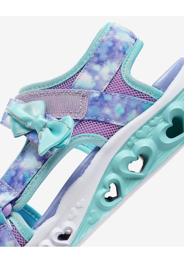 Skechers Flutter Hearts Sandal-blurry Love Büyük Kız Çocuk Lavanta Işıklı Sandalet 303110l Lvaq Mor