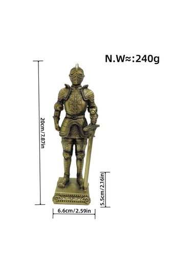 Suntek Magideal Ortaçağ Şövalye Heykeli Soyut Sanat Heykel Bronz