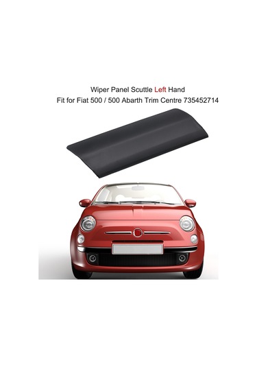 Youtek Fiat 500/500 Abarth Sol Silecek Kolu Kapaklığı - Yeni  Kalite Plastik Montajlı Siyah